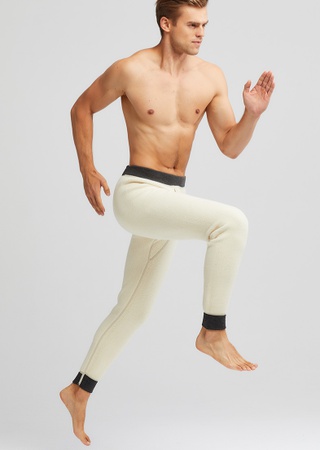 Осенне-зимние новые мужские толстые и флисовые теплые штаны с высокой талией, теплые хлопковые штаны из композитного овечьего флиса