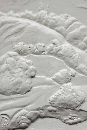 Рельефная 3D-картина, по мотивам рисунка Альбрехта Дюрера