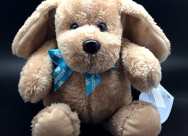 Yaylı yumuşak oyuncak Köpek 24 / 30cm