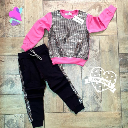 3-14 yaş kare pullu kız takım