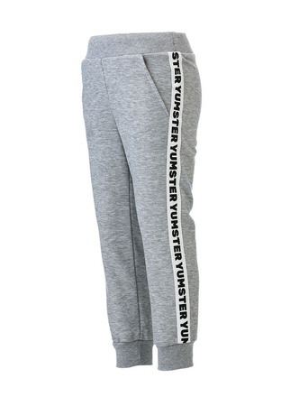 Штаны серый меланж с лампасами-тесьмой (тринитка) Yumster YC.02.23.027