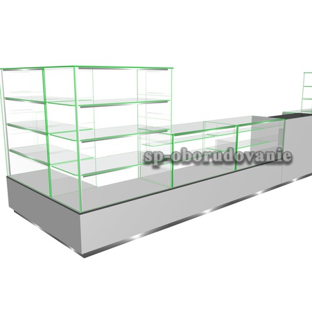 Павильон островной пристенный