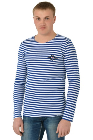 Тельняшка мужская д/р принт