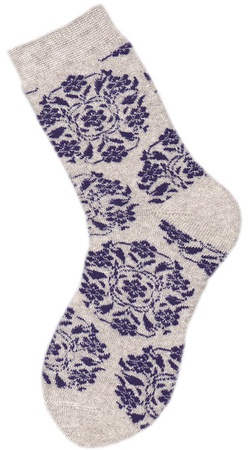 Носки женские внутримахровые (арт. 08в7) «Роспись»