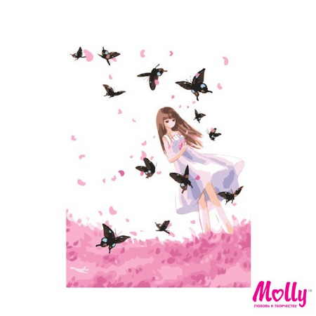 Картина по номерам Бабочки фэнтези