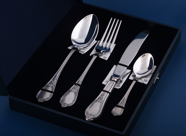 Набор столового серебра на одну персону "Сильвия"