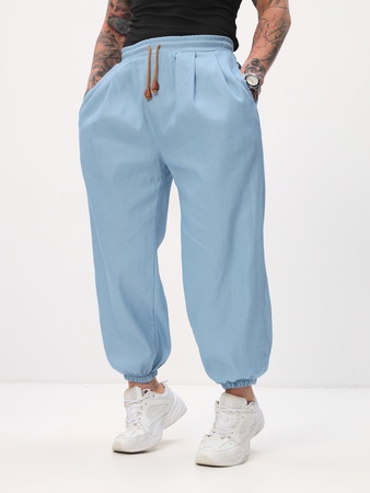 Штаны Джинсовые укороченные широкие