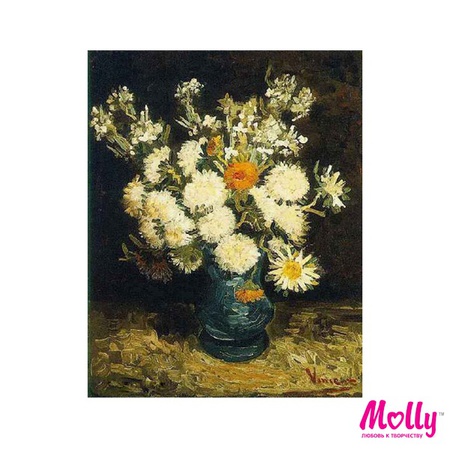 Картина по номерам Ван Гог. Цветы в голубой вазе