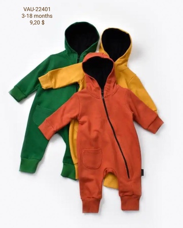 Çocuk Fermuarlı Tulumlar