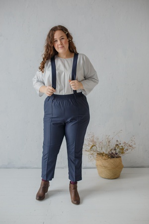 Блуза лапка кроп