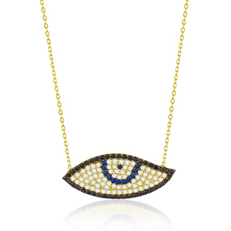 Even & Pétra 14 Ayar Altın Göz Şekli Nazar Kolye