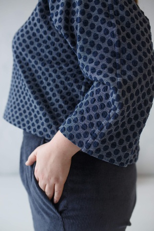 Fitilli kadife yüksek belli muz pantolon