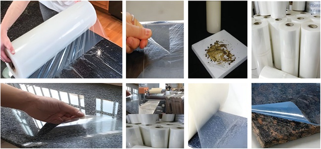 HDPE, LDPE, PE Protective Film For Glass And Mirror, Windows, Glass Fence Surfaces Non-Residue Adhesive