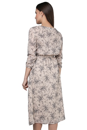 Lastikli elbise - trapez