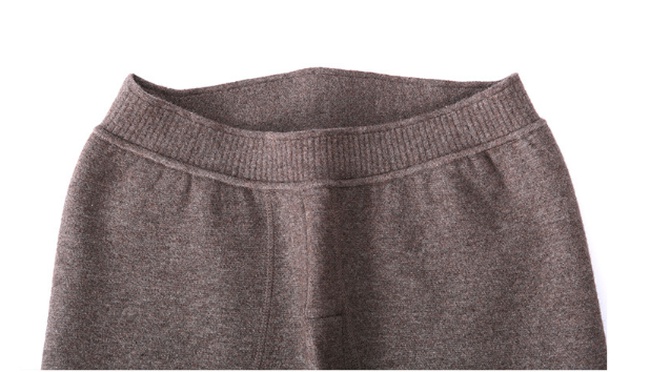 Sonbahar ve kış yeni kadın yün pantolon deve saç yama kadın diz ve bel koruma kalınlaşmış tayt polar ile sıcak pantolon