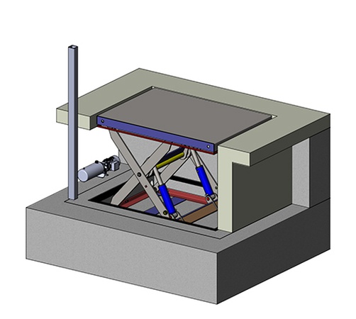 Ножничный подъемный стол