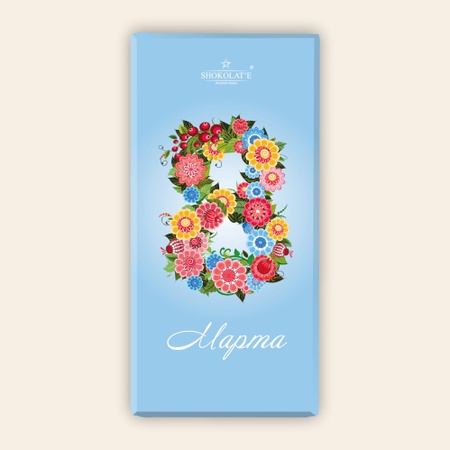 Шоколад молочный «8 марта»