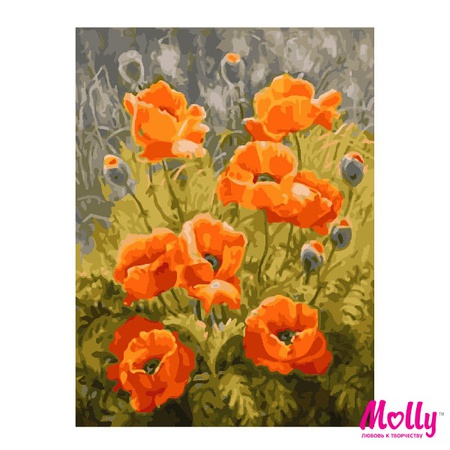 Картина по номерам Маковая поляна  артикул: GX6741