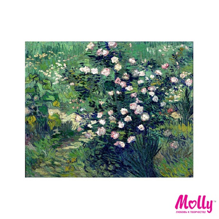 Paint by number Van Gogh. Rose bush in bloom
