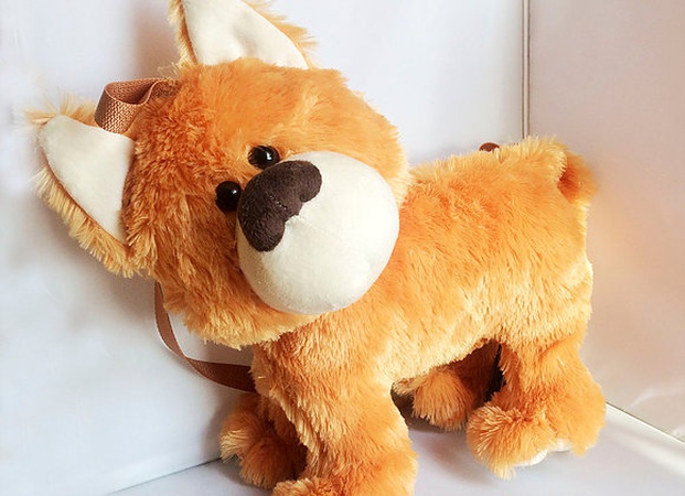 Oyuncak yumuşak dolması Köpek çantası 34cm