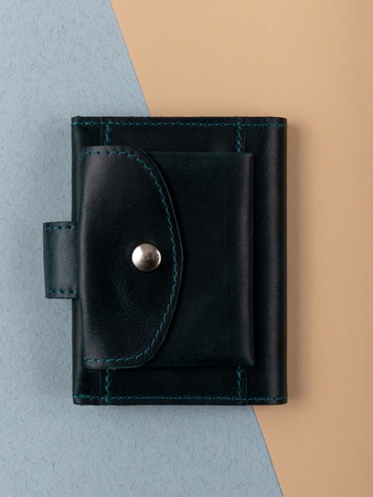 Кошелек картхолдер МВП-504 с застежкой и отделением для монет