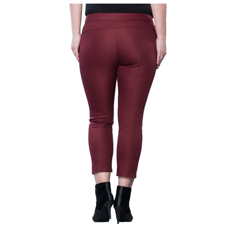 Büyük Beden Yüksek Bel önü dikişli pantolon