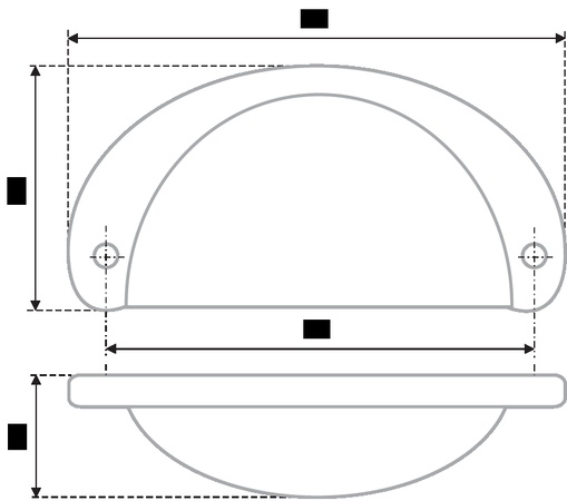 Мебельная ручка RS092AB.15/64