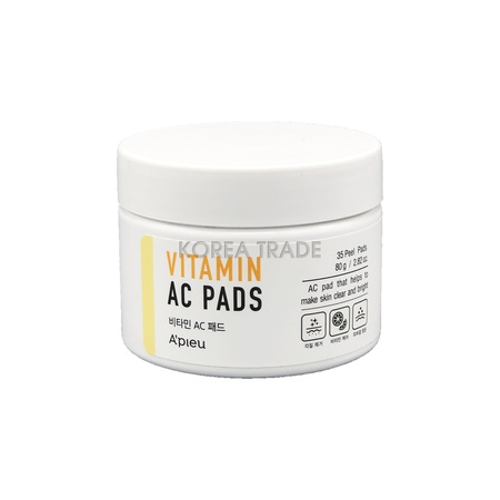 A&#39;PIEU Vitamin AC Ped Emprenye özellikli yüz temizleme pamuklu pedler