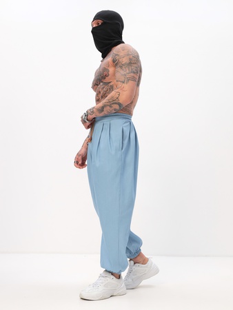 Штаны Джинсовые укороченные широкие