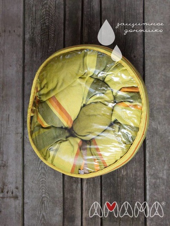 Подушка Путешественница, зеленая гамма