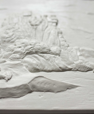 Рельефная 3D-картина, по мотивам рисунка Альбрехта Дюрера