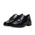 Emmelie Delage black genuine leather brogues