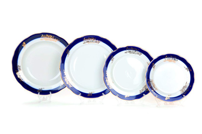 Набор тарелок 24 шт. Ягоды(Вырезной край)