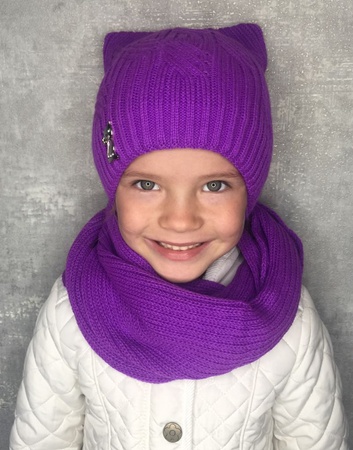 Çocuk kış seti (şapka ve atkı)