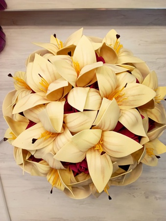 Светильник - букет ручная работа