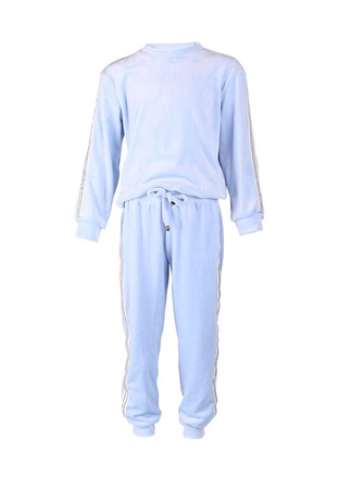 Спортивный костюм велюр голубой Yumster YG.21.42.004