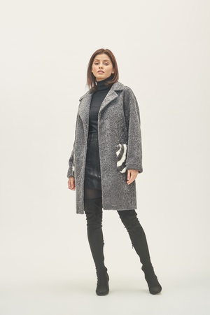 Пальто женское Silverfox модель 807 Серый