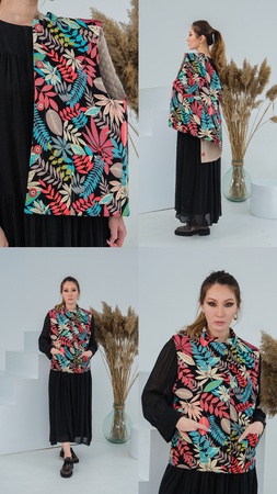 Çift taraflı kadın yeleği