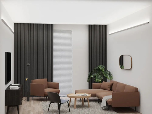 LED настенный модульный светильник 2 М, 50 ВТ, 8000 ЛМ, 4000 K, IP20 — АНДИ ГРУПП (СВЕТ ЗДОРОВЬЕ)