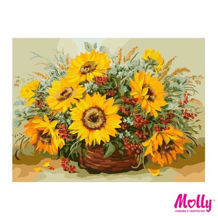 Güneşli buket sayısına göre boyama