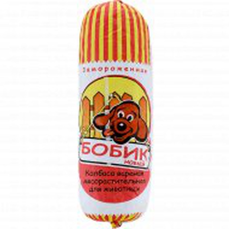 Boiled meat sausage for animals Bobik 1kg Grodno