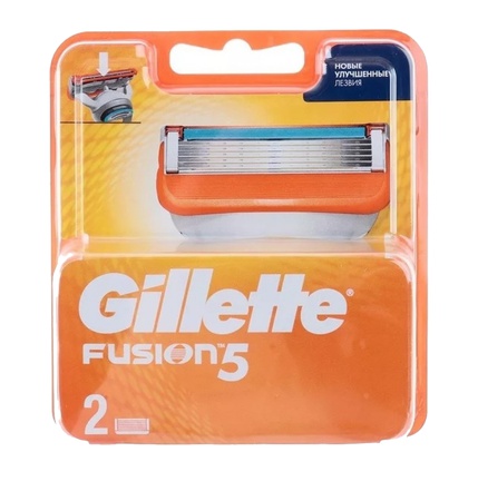 Сменные кассеты GILLETTE fusion 2шт