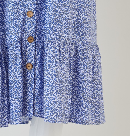 Платье на пуговицах с рукавами для девочек