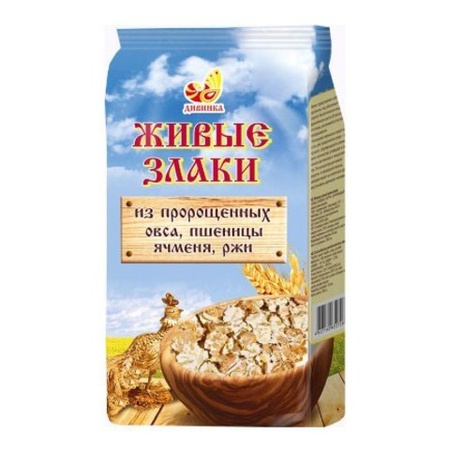 Filizlenmiş çok tahıllı pullar, Divinka, kraft torba, 300 gr