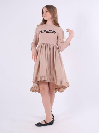 Çocuklar için çarşamba desenli elbise