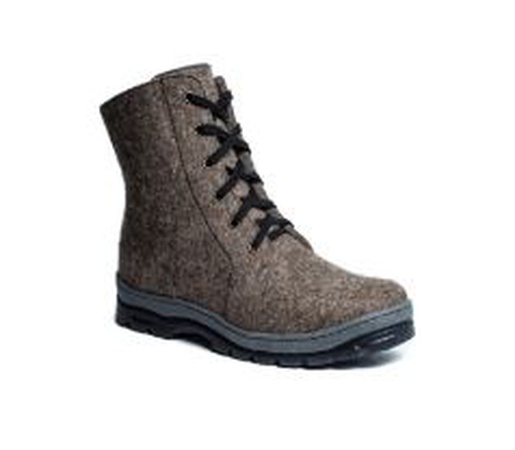 66008 Valenki Herrenfilz Wolle Tep grau + schwarz