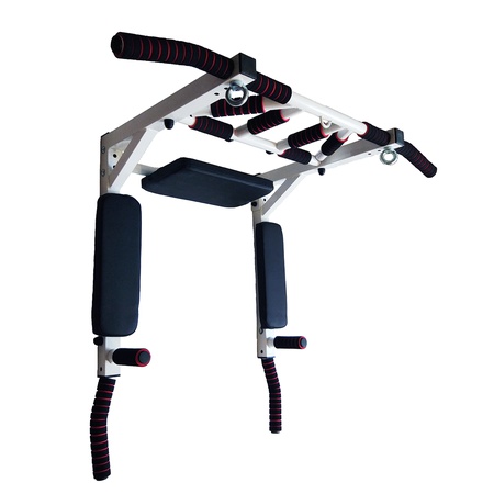 Турник Брусья Пресс 3 в 1 MDL разборный белый мультихват