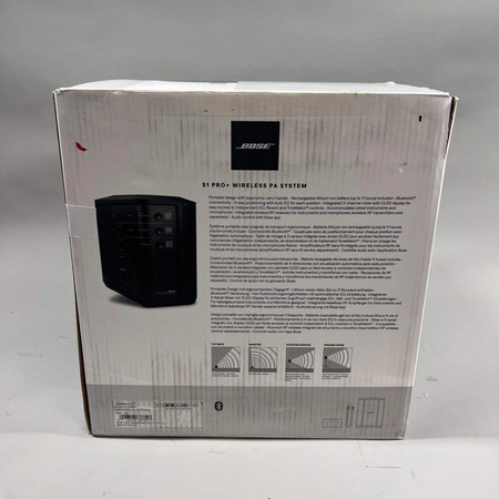 Bose S1 Pro+ Wireless PA System 3-channel mixer with reverb, Bluetooth streaming capabilities
