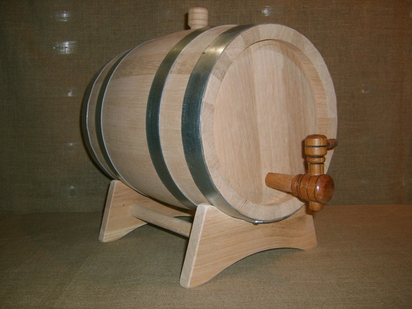 Бочка 10 литров, внутренний обжиг - очень сильный