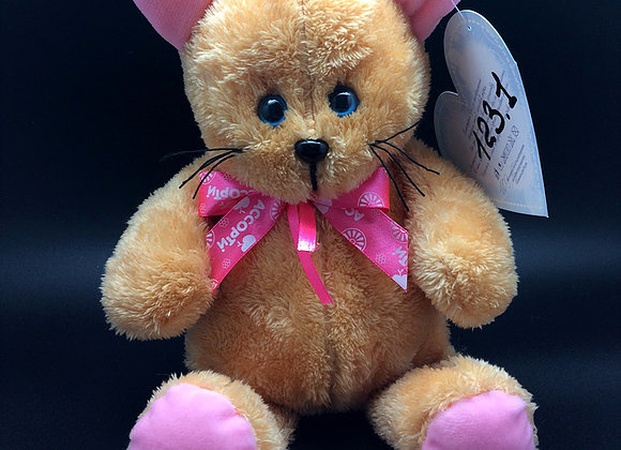 Игрушка мягконабивная Котик с бантом 24/30см / арт. 123.1-71